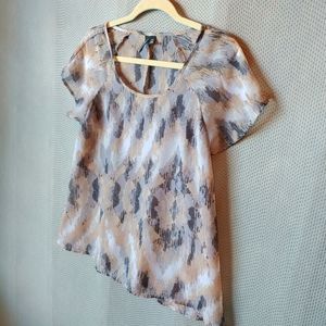 Relativity Sheer Neutral Blouse